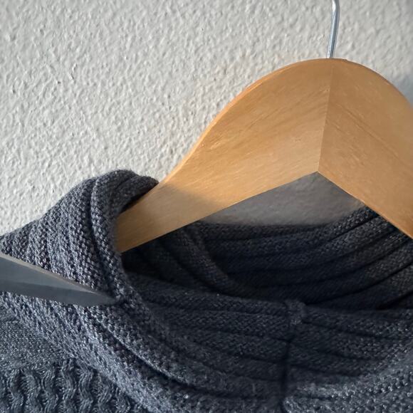 Women's Smartwool Dacono Ski Sweater Gray Cableknit Cowl Neck MEDIUM Minor FLAWS - Picture 16 of 16